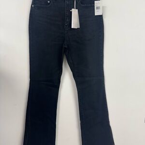 Black Flare Wide Leg Jeans